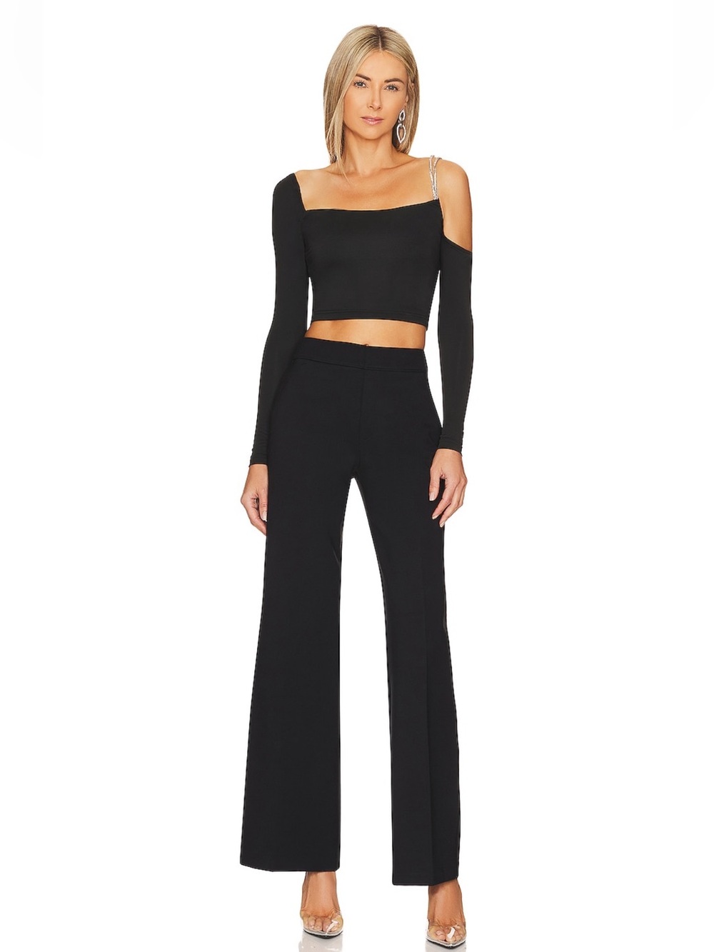 Spanx Trousers The Perfect Pant Hi-Rise Flare in Black